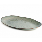 Simon Pearce Burlington Moss Glen Oval Platter